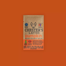 CHESTER'S PUMPKIN SPICE LATTE DOG TREAT FOR FRESH BREATHE