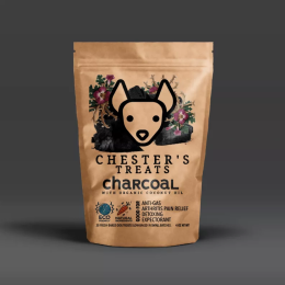 CHESTER'S ACTIVATED CHARCOAL & COCONUT OIL DOG TREATS FOR DETOXING