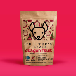 CHESTER'S DRAGON FRUIT & GOAT MILK NATURAL DOG TREATS GOOD FOR BRAIN SUPPORT