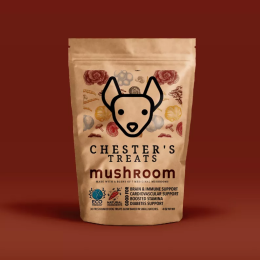 CHESTER'S LIONS MANE DOG TREATS GOOD FOR BRAIN, IMMUNE, CARDIOVASCULAR SUPPORT