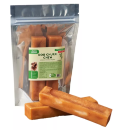 DOG CHURPI CHEW- 100% Natural, Himalayan Yak Cheese Churpi Dog Treat & Chews, Grain-Free, Gluten-Free, Dental Chews, 2 COUNT-5.5 oz