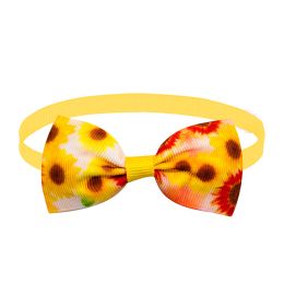 Sunflower Pet Bow Tie Dog Summer Decoration