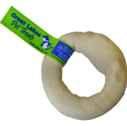 White Rawhide Donut (Pack of 10)