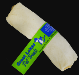 White Rawhide Curl (Pack of 10)