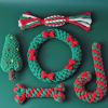 Christmas Pet Toys Set For Dog & Cat; Bite Resistant Dog Chew Toy; Pet Knot Toy; Interactive Dog Toy