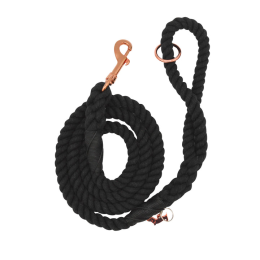 Rope Leash (Color: Black, size: 5 feet)