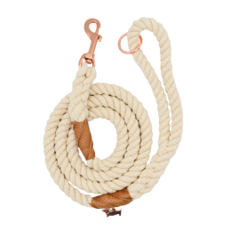 Rope Leash (Color: Tan, size: 5 feet)