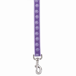 CC TwoTone Pawprint Lead (Color: Purple, size: 4ftx5/8in)