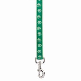 CC TwoTone Pawprint Lead (Color: Green, size: 6ftx1in)