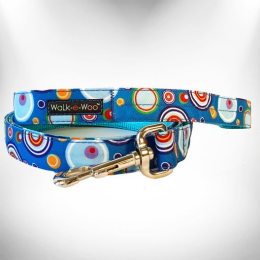 Martini Dog Leads (Color: Blue, size: REGULAR Lead 1" width- 5' length)