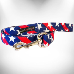 Stars & Stripes Dog Leads (size: REGULAR Lead 1" width- 5' length)