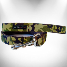 Camo Dog Leads (Color: Brown Camo, size: THIN Lead 5/8" width- 5' length)