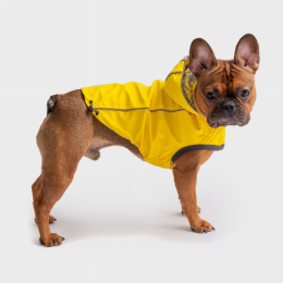 GF Pet Reversible ElastoFit Raincoat (Color: Yellow, size: 3XL)