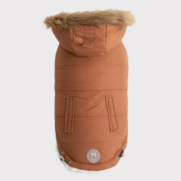 GF Pet ElastoFit Urban Dog Parka (Color: Caramel, size: XS)