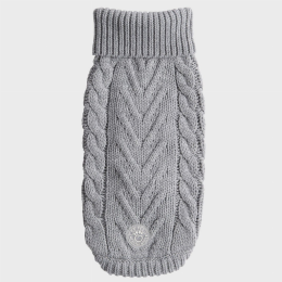 GF Pet Chalet Dog Sweater (Color: Grey, size: medium)