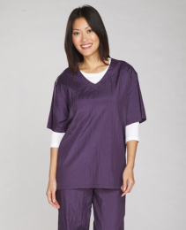 TP V-Neck Grooming Smock (Color: Purple, size: medium)