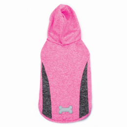 CC Trackster Sleeveless Hoodies (Color: Pink, size: small)