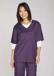 TP V-Neck Grooming Smock (Color: Purple, size: XL)