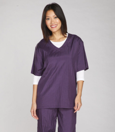 TP V-Neck Grooming Smock (Color: Purple, size: small)