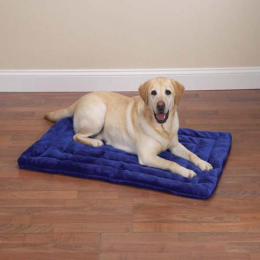 Slumber Pet Plush Mat (Color: Blue, size: 26x17in)