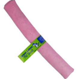 Flavored Rawhide Roll (Pack of 10) (Color: Bubble Gum, size: 9-10")