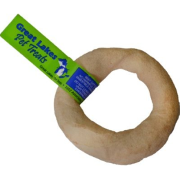 Flavored Rawhide Donut (Pack of 10) (Color: Vanilla, size: 3-4")