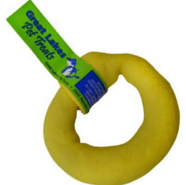 Flavored Rawhide Donut (Pack of 10) (Color: Chicken, size: 3-4")